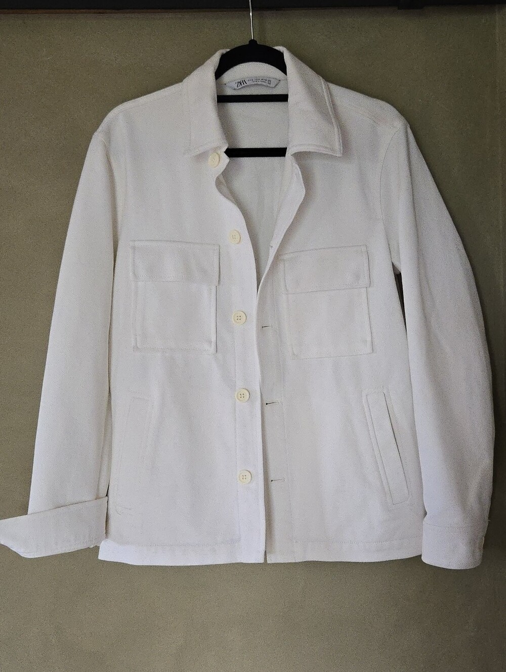 Zara | Men's Cream Utility Jacket, Size S - Picture 2 of 7